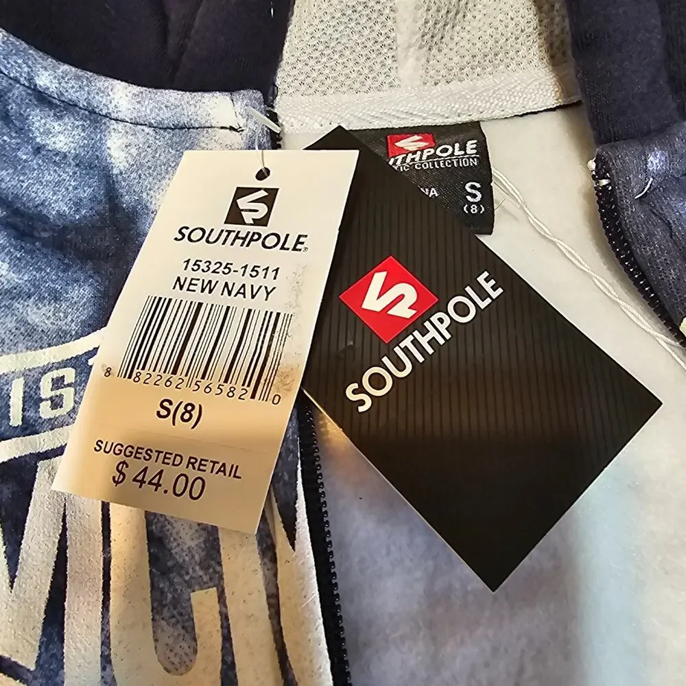 Southpole Boys 2 Pc Tracksuit Set Hoodie Jogger Tie Dye Navy Size 8 NWT Youth